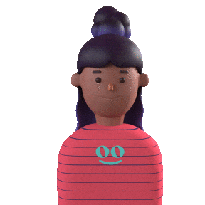 A gif of Rosie, one of Goodcall's 6 available agents- Rosie is presented as a young, african-american female